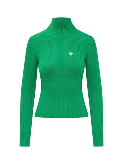 ジャケット CASABLANCA Women Sweater WPF24 JTP 253 01EVERGREEN Green Casablanca Women's Knitted Sweater GREEN WF23KW48902GREEN