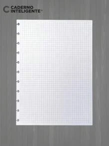 Caderno Inteligente, Folha Refil Quadriculado - Tamanho A5 - Multicolorido - Visão 2