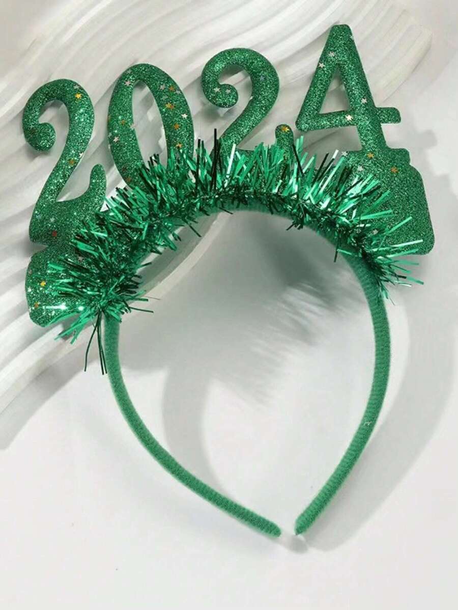 1 件圣诞头带，新年派对装饰万圣节 - 綠色 - 查看 1