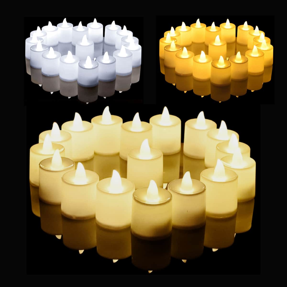 6/12/24pcs Flameless Led Candle For Atmosphere Setting SHEIN UK