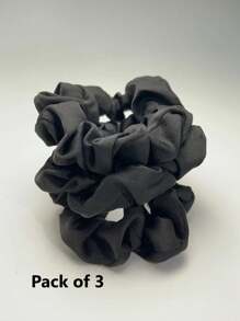 隨機款式和顏色優雅絲緞蝴蝶結髮圈，法式風格，女士髮圈套裝（隨機包裝）