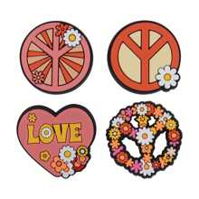 20pcs Shoe Charms For Clog Decoration Peace Sandals Accessories For Girls Women Boys Adults Party's Favor - Multicolor - View 5