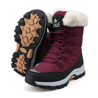Women's Winter Warmth And Slip Resistance Snow Boots Hiking Shoes