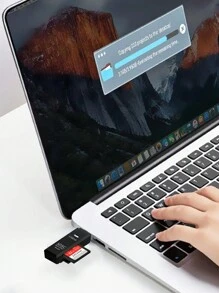 2合1 Usb3.0 2.0 讀卡器。usb A 轉 Sd,micro Sd 記憶卡讀卡器,usb A Sd卡讀卡器支援cf / Sd / Microsd組件,插播式,sd / Tf(micro Sd)雙插槽,輕鬆插入和拉出,與 Sd,sdhc,sdxc,microsd,microsdhc,microsdxc 兼容,適用於各種行車記錄儀 / 試用攝像頭 /數碼相機記憶卡。 - 2in1[黑色] - 查看 4