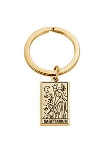 热金十二星座钥匙扣 个性化不锈钢吊牌钥匙链包挂件 小礼品配件