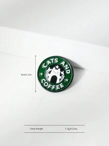 1只可愛卡通合金胸針徽章,適用於背包,牛仔褲,圍巾,帽子