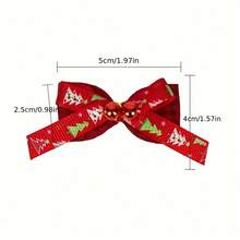 10入組,聖誕節弓形diy配件迷你麻結帶鈴鐺聖誕樹掛件禮品包裝盒裝飾