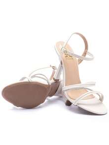 Women Heeled Sandals - 香檳色 - 查看 4