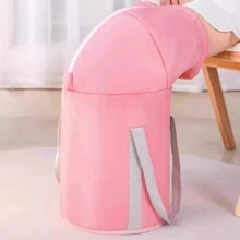 1個便攜式可折疊足浴桶,膝蓋高度帶加厚鋁膜足浸袋,多功能洗滌盆,含藍色存儲袋