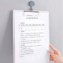 1pc A4 Clipboard, Vertical Writing Pad, Hard Cover A6 Menu Holder - Purple - View 2