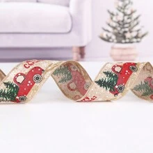 Ngẫu nhiên 2 Miếng Giáng sinh Qủa tặng Dây Quấn Đồ trang trí Ruy băng DIY - Nhiều màu - Xem 9
