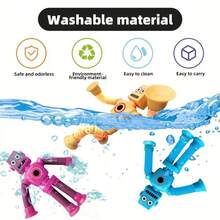 4 Cốc hút Người máy Đồ chơi , Giảm Co giãn Ống Kéo Niềm vui Đồ chơi - Nhiều màu - Xem 10