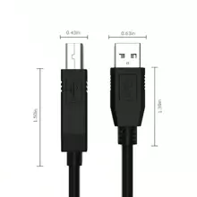 USB Printer Cable - USB A To B Cable, 2.0 USB B Cable High-Speed Printer Cord - Black - View 2