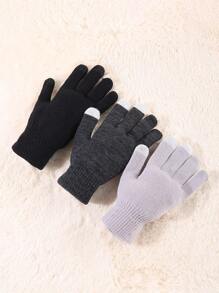 3對冬季男士加厚保暖觸控手套