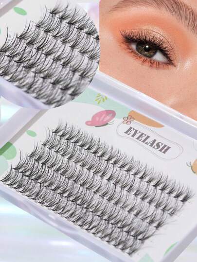 Estensioni ciglie fai-da-te 100 gruppi di ciglie manga volume estensioni ciglie individuali gruppi di ciglie fai-da-te per uso domestico, gruppi di ciglie, ciglie individuali, ciglie, ciglie finte