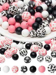 20 cái vui tươi , Mát mẻ , Dễ thương , Hình con bò , Màu hồng In hoa Báo , Hạt DIY Thủ công Phụ kiện trang sức , Vòng tay Và Dây chuyền - Nhiều màu - Xem 4