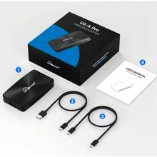 OTTOCAST U2 X PRO Wireless CarPlay Android Auto Adapter 2 in1 Carplay Smart Box Plug Play Multimedia Player - 黑色 - 查看 6