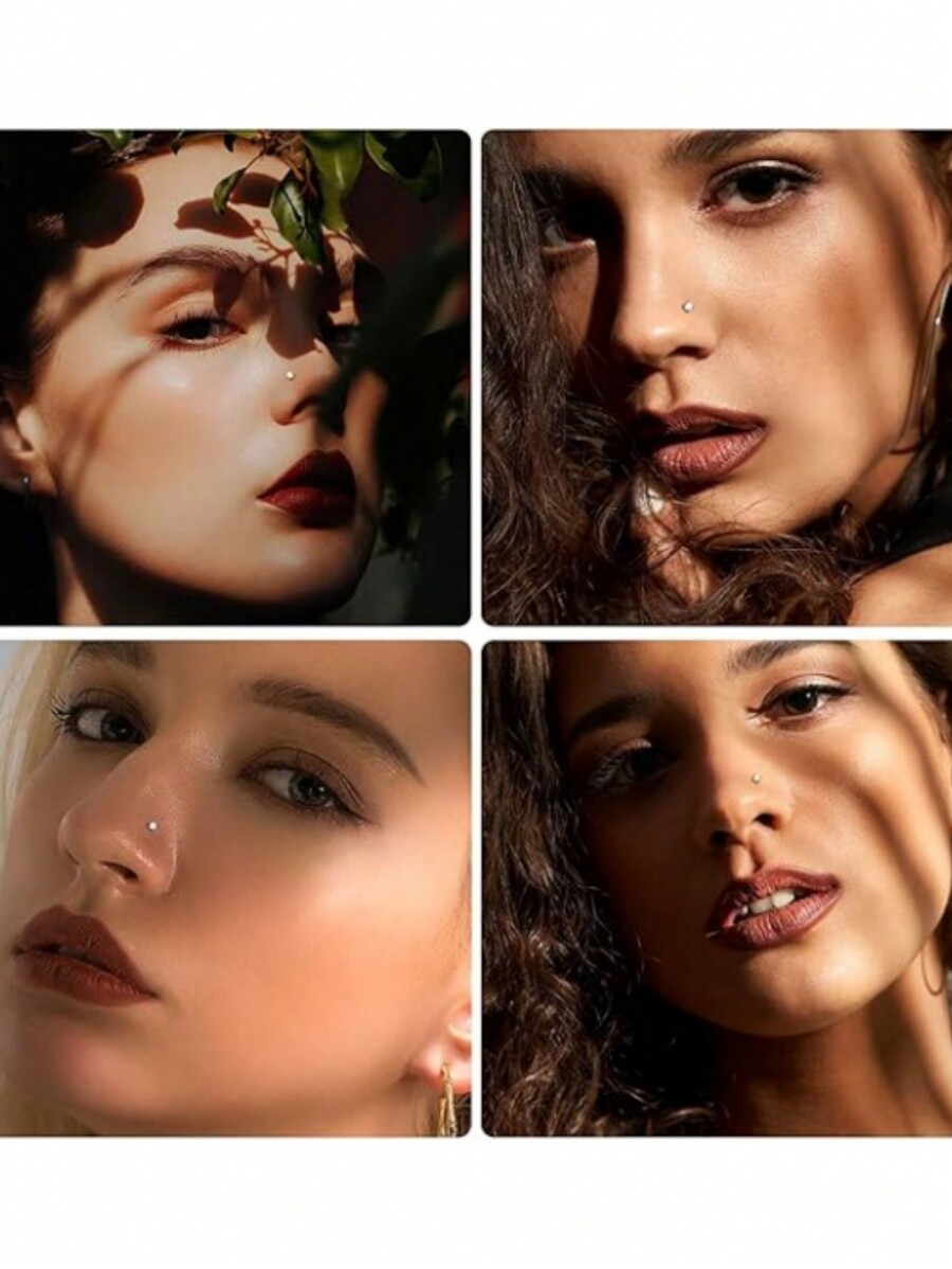 6pcs Titanium Nose Studs Nose Rings For Men SHEIN USA