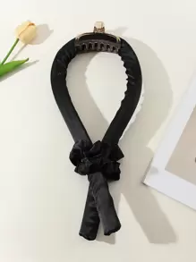 1 件黑色卷发器，用于发型设计。可重复使用无热卷发棒头带无热丝带卷发棒发卷带发爪夹卷发自然柔软波浪 DIY 发卷造型工具，用于过夜无热卷发棒头带无热丝带卷发棒发卷，泡沫无热睡眠卷发器美发大波浪卷发器懒散卷发波浪造型器 DIY 发型设计工具发型设计，无热卷发棒头带带发夹和发圈。 、卷发器、无热卷发器、卷发器、理发店美发产品及配件、美容旅行必需品、返校、旅行度假必需品、女士发饰、卷发器、卷发刷、卷发器、卷发产品、卷发器、卷发器、卷发器、卷发、卷发工具、卷发器、无热卷发器、旅行必需品、旅行必需品、发型、美发 - 黑色 - 查看 4