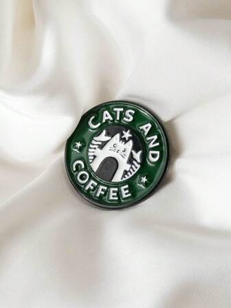 1只可愛卡通合金胸針徽章,適用於背包,牛仔褲,圍巾,帽子