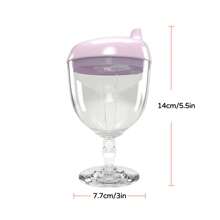 1pc Toddler Birthday Party Goblet - Leak-Proof Sippy Cup With Lid For Milk & Juice Drinks