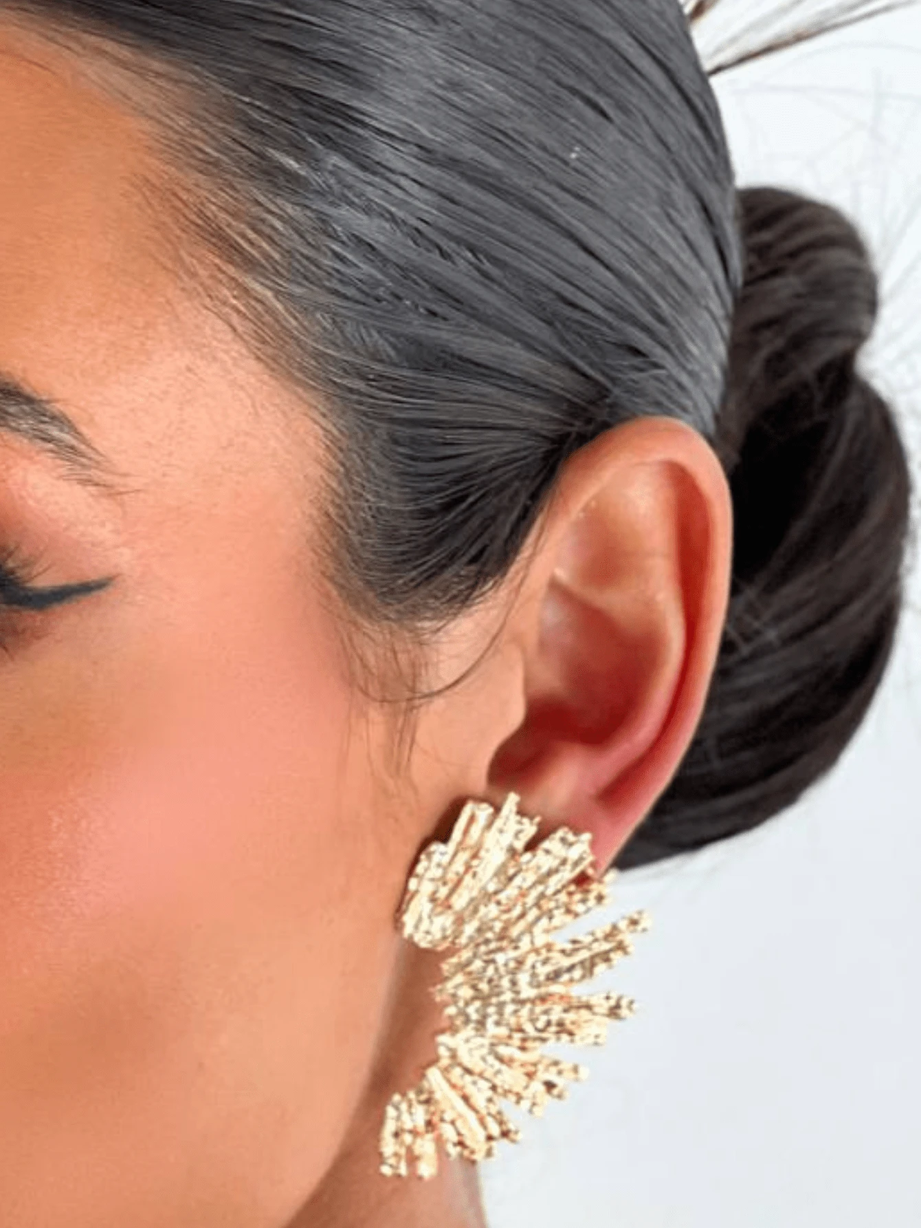Stud Earrings - 金色 - 查看 1
