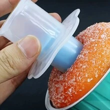 1/2 件纸杯蛋糕去核器，塑料蛋糕和面包打孔器烘焙装饰工具 - 藍色 - 查看 1