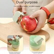 具備多種附件的多功能蔬菜切割機,新增升級第二代 - 綠色 - 查看 1