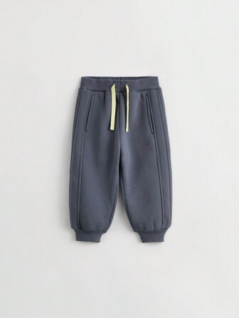 Pojkar Enkel Fleece Joggingbyxor Med Elastisk Manschetter , Vinter