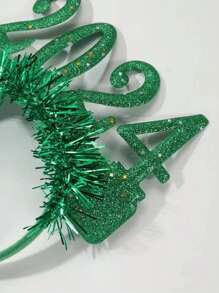 1 件圣诞头带，新年派对装饰万圣节 - 綠色 - 查看 3