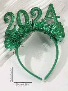 1 件圣诞头带，新年派对装饰万圣节 - 綠色 - 查看 4