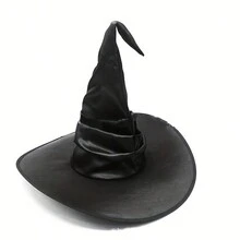 1 Sombrero De Mago/brujo/spider/capucha De Hechicero Para Rendimiento De Cosplay - Negro - Ver 2