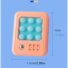 1入隨機顏色的鑰匙圈男女泡泡捏指壓力紓緩泡泡玩具 - 彩色 - 查看 5