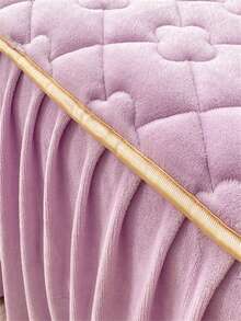 Ruffled Fitted Sheet + 2 Pillowcases - Beige - View 6