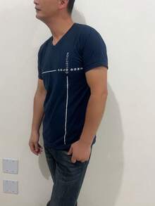 Men T-Shirts - 藏蓝色 - 查看 2