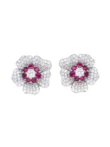 1 Pair Pretty Cubic Zirconia Flower Stud Earrings For Women For Anniversary Party Jewelry Valentine's Day Gift Valentines,Mom,Mother,Mother's Day,Gift