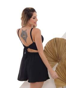 Women Two-piece Outfits - Negro - Ver 4