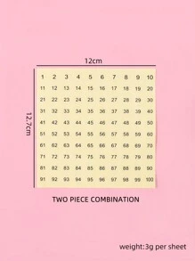 klimonla 2pcs Transparent Round Number Nail Art Sticker Nail Polish Gel Color Swatch Paper Label,Nail Supplies,Nail Tools,Nail Art Tools,Back To School,Nails,Nail Tools For Press On Nails - Clear - View 6