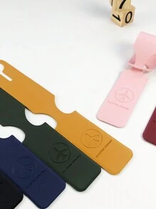 1入組飛機壓花圖案皮革行李標籤,休閒輕便後背包標籤手提箱標籤行李標籤,旅行包標籤,飛機登機標籤,旅行攜帶鑑別標籤行李牌卡包手提箱標籤姓名標籤懸掛標籤 - 紅色 - 查看 3