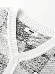 Annil Children's Clothing, Boys' Cotton Cardigans, Sweaters, Jackets, Retro And Fashionable Outerwear Plaid