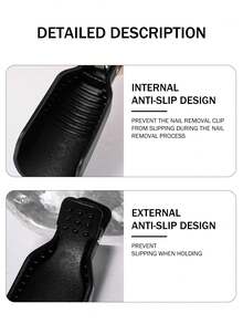 10入組黑色指甲油卸除夾,指甲油卸除夾,紫外線凝膠指甲油卸除夾