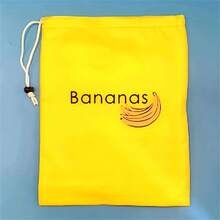 1pc Yellow Banana Storage Bag, Green Vegetable Preservation Bag, Prevent Ripening, Banana Storage Freshness Bag, Lightweight Convenient, Washable, Durable, Kitchen Supplies - Yellow - View 9