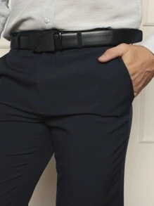 Men Suit Pants - Màu xanh hải quân - Xem 2