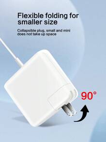 compatible con manzana ordenador Cargador Macbook Air ordenador portátil energía Adaptador cargador rápido 45W cuadrado energía Cable adaptador longitud 1.8m Enchufe US - Blanco - Ver 3