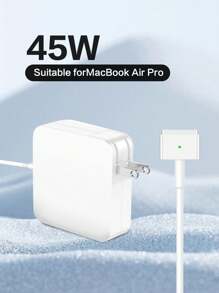 compatible con manzana ordenador Cargador Macbook Air ordenador portátil energía Adaptador cargador rápido 45W cuadrado energía Cable adaptador longitud 1.8m Enchufe US - Blanco - Ver 1