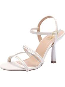 Women Heeled Sandals - 香檳色 - 查看 1