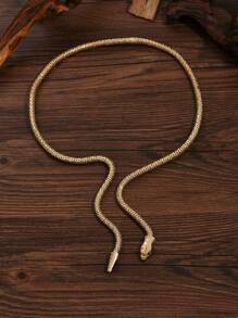 1pc Creative European & American Style Coiled Snake Bangle Bracelet