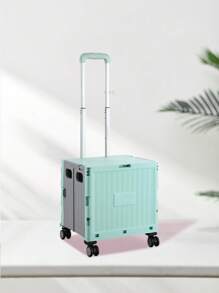 1個可折疊運輸手推車,可折疊滾動手推車,行李收納箱,大容量攜帶超市購物車,配有輪子,非常適合室外露營和收納,適用於居家旅行使用,旅行必備品,適用於男女學生的各種旅行假期、蜜月、郵輪、返校用途 - 綠色 - 查看 10