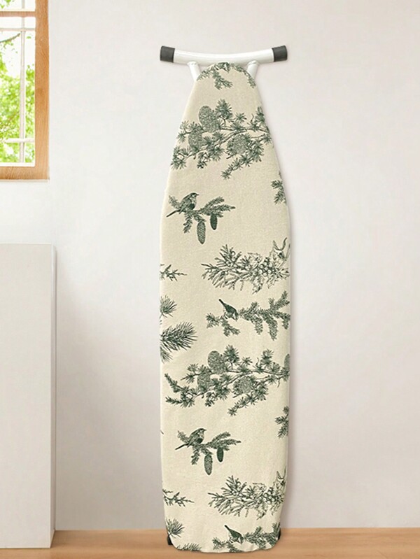 1pc Linen-Like Grass Print Ironing Board Cover,Bag,Organizer,Storage