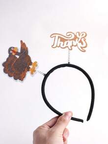 RITA'S 1 Pieza Diadema De Dibujos Animados De Temática Del Día De Acción De Gracias, Elegante Y Sencilla - Multicolor - Ver 4